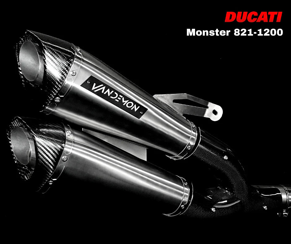 Vandemon - Ducati Monster 821 & 1200-1200S Full Titanium Exhaust System 2014-2020