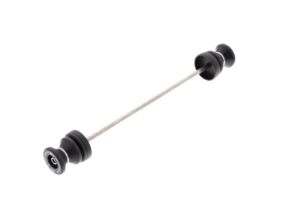 EP Paddock Stand Bobbins for the Ducati Scrambler Desert Sled comprises a spindle rod with EPâs signature nylon paddock stand bobbins either end with precision shaped aluminium spacer.
