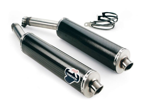 016CR - PAIR OF RACING CARBON SILENCERS TERMIGNONI DUCATI MONSTER SUPERSPORT 620/800/1000 - Termignoni - 1