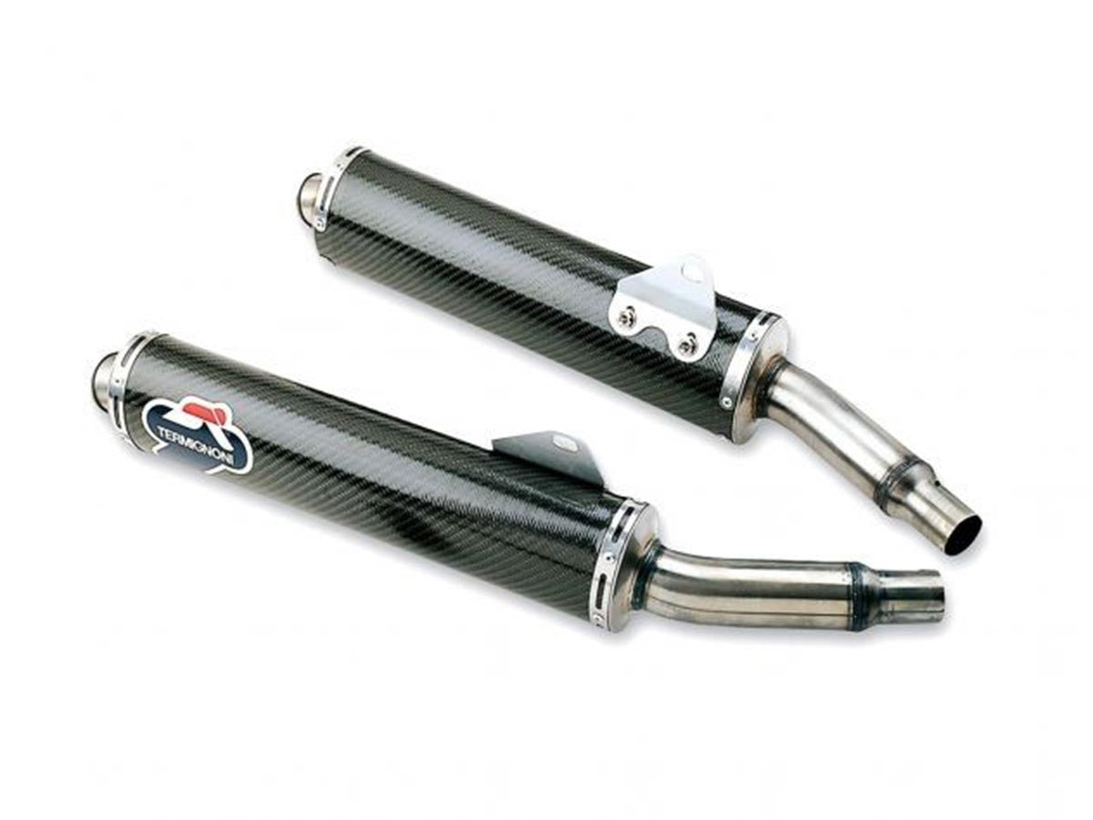 069CR - PAIR OF RACING CARBON SILENCERS TERMIGNONI DUCATI MONSTER MONSTER 620/695/750/800/900/1000/S4 - Termignoni - 1