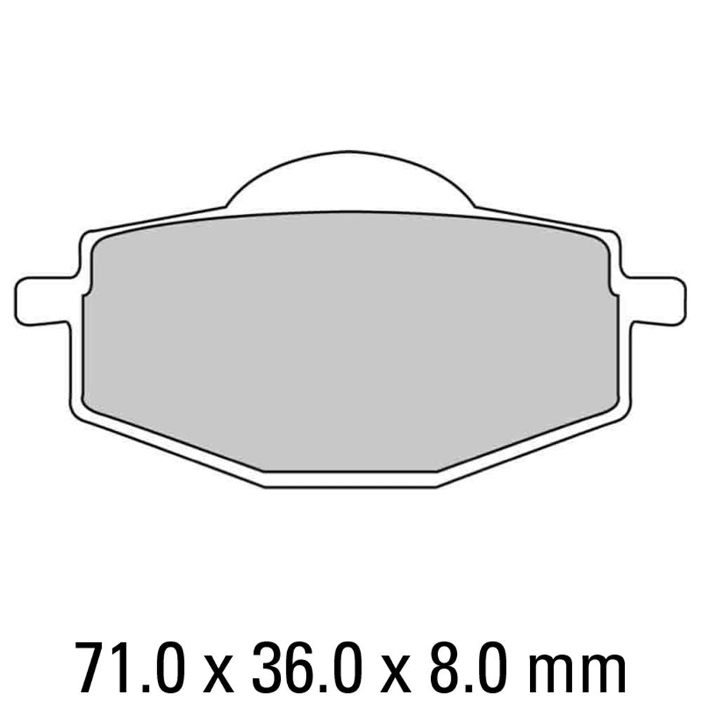 FERODO Disc Pad Set - FDB475 AG Argento Non Sintered Compound 1