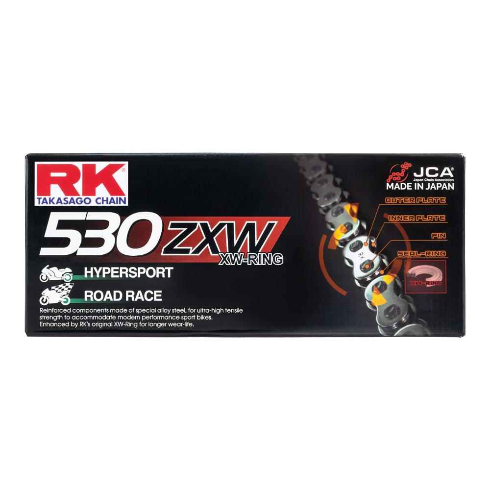 RK CHAIN 530ZXW - 124 LINK - NATURAL 1