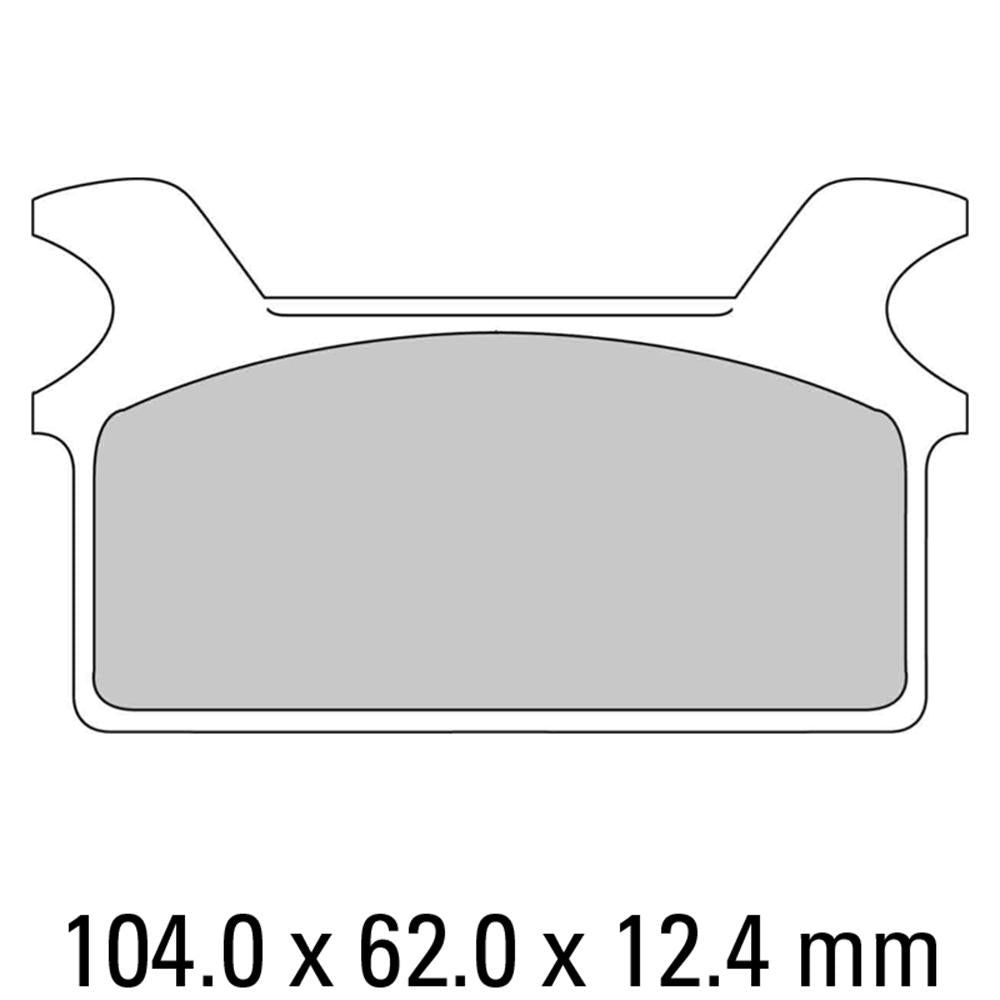 FERODO Disc Pad Set - FDB485 P Platinum Non Sintered Compound 1