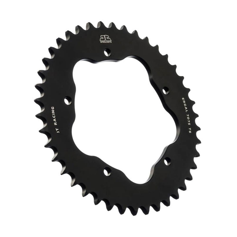 JT REAR ALLOY SPROCKET - BLACK - 43T 520P - 760 OR 770 JT ADAPTOR REQUIRED 1