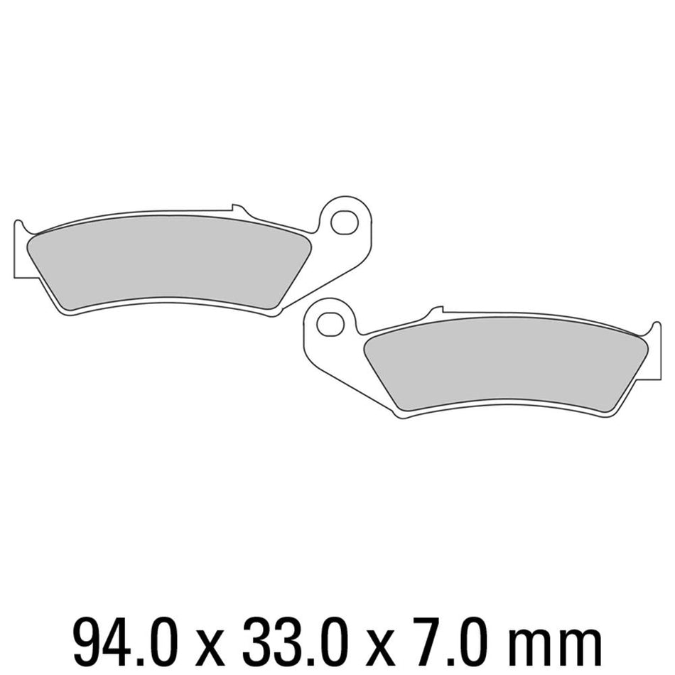 FERODO Disc Pad Set - FDB495 P Platinum Non Sintered Compound 1