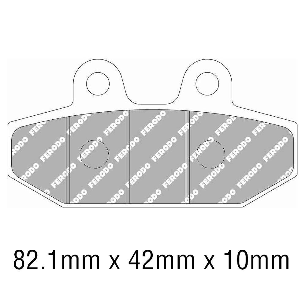 FERODO Disc Pad Set - FDB2306 ST Sinter Grip Sintered Compound - Road 1