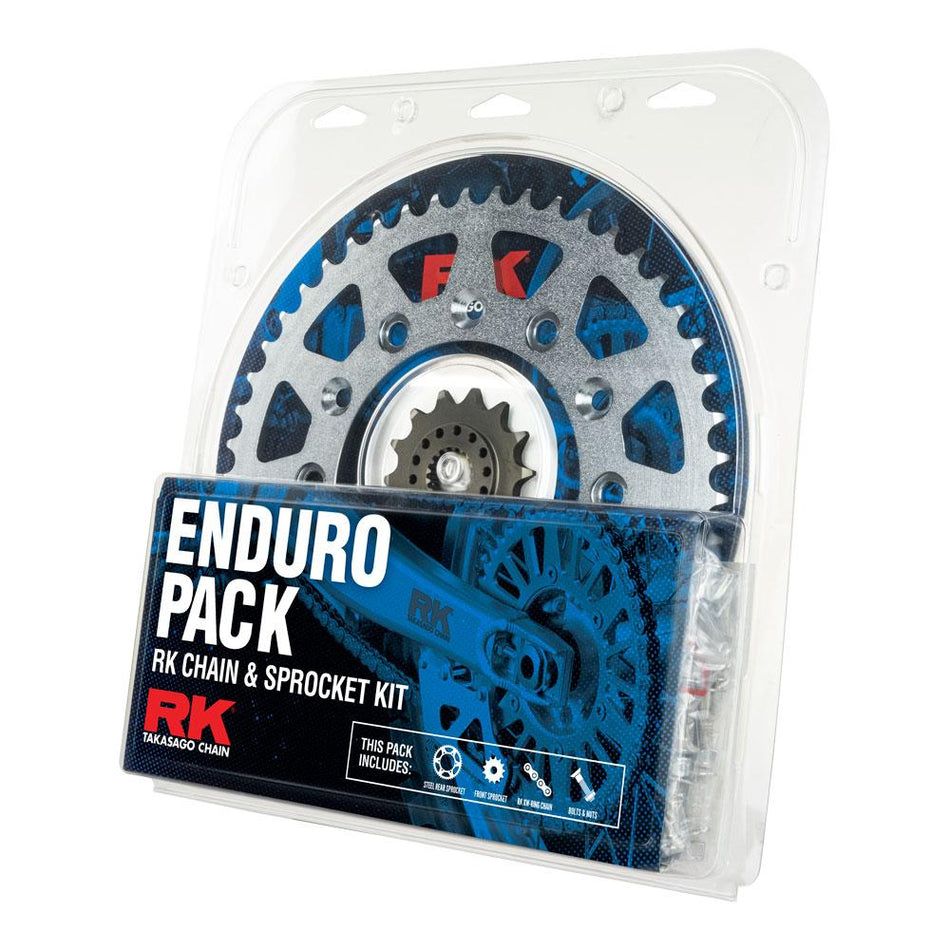 ENDURO PACK - RK CHAIN & SPROCKET KIT - STEEL - 14/50 CRF450X/RX 02-23 2