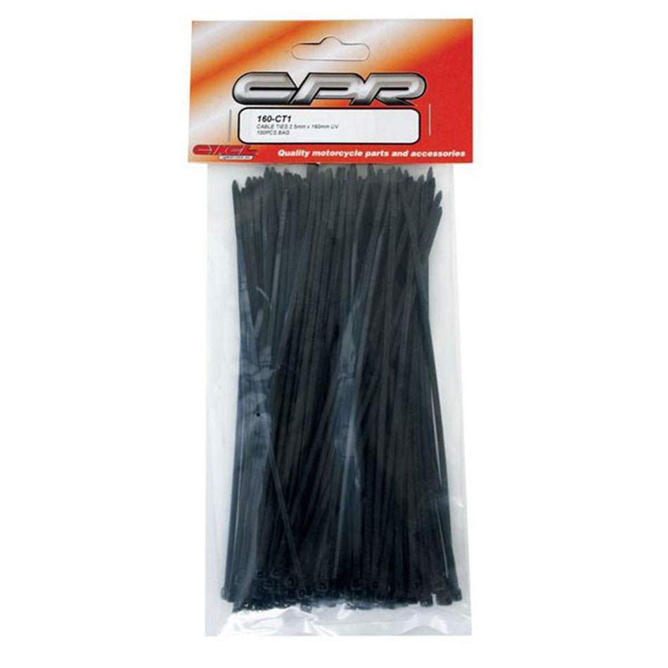 CPR CABLE TIES 2.5MM X 160MM 100PCS 1
