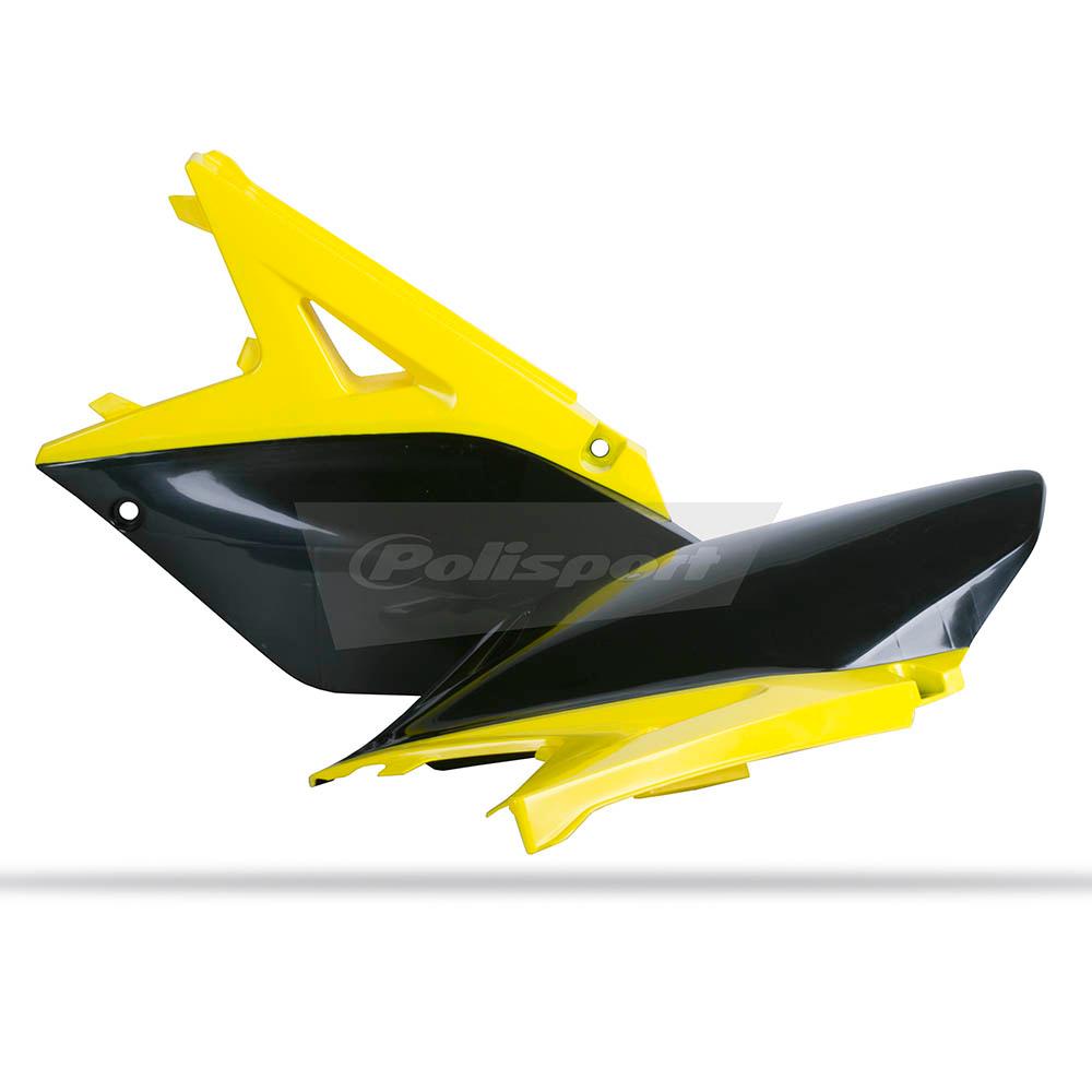 POLISPORT SIDE COVERS SUZUKI RM-Z250 10-18 - YELLOW/BLACK 1