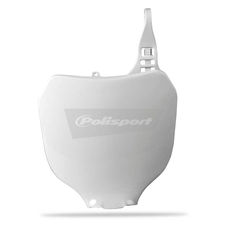 POLISPORT FRONT NUMBER PLATE YZ/YZF - WHITE 1