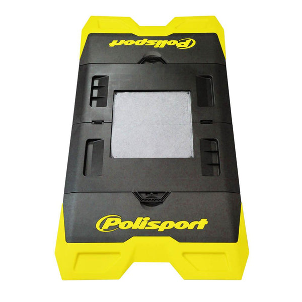 POLISPORT FOLDABLE BIKE MAT - YELLOW/BLACK 1