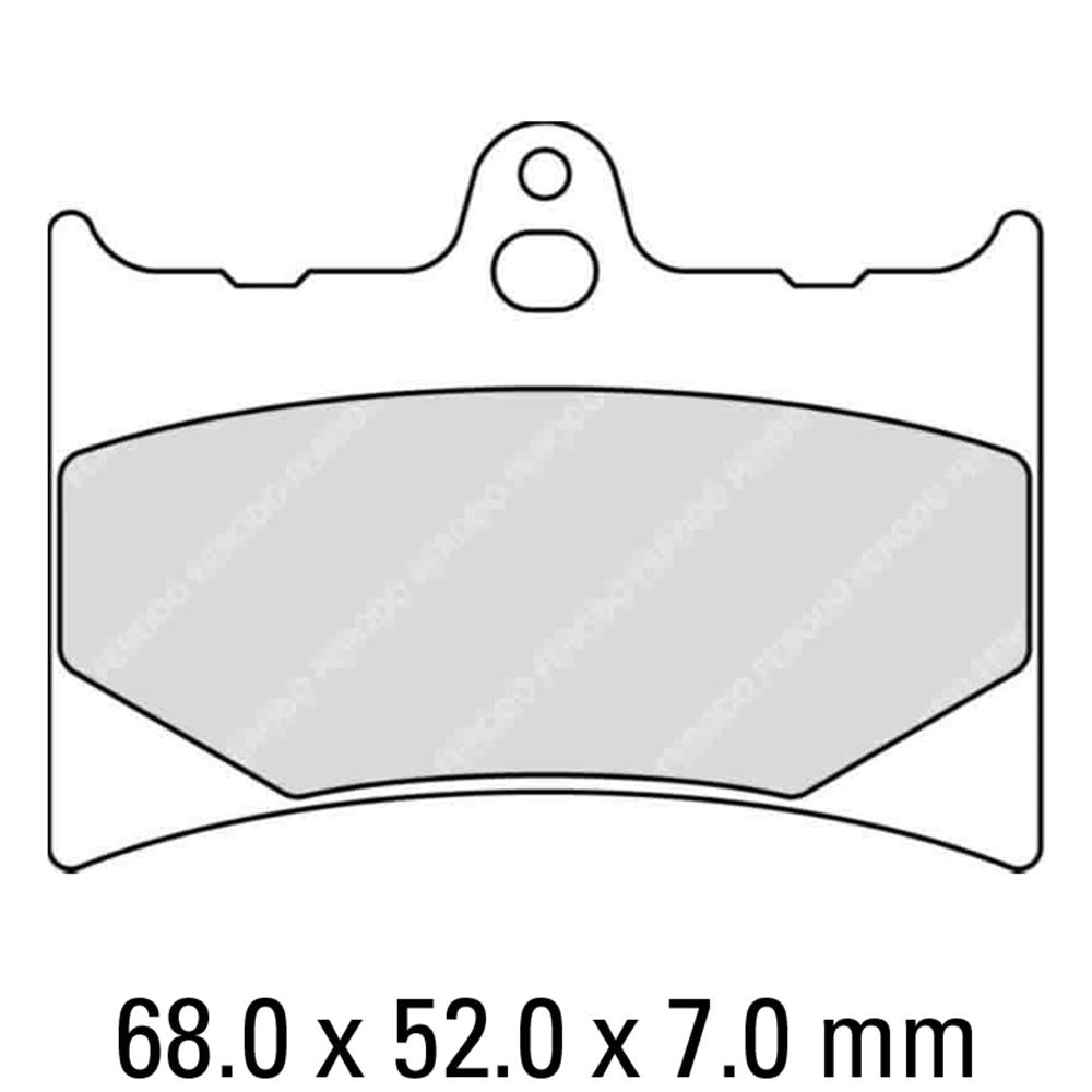 FERODO Disc Pad Set - FDB498 P Platinum Non Sintered Compound 1