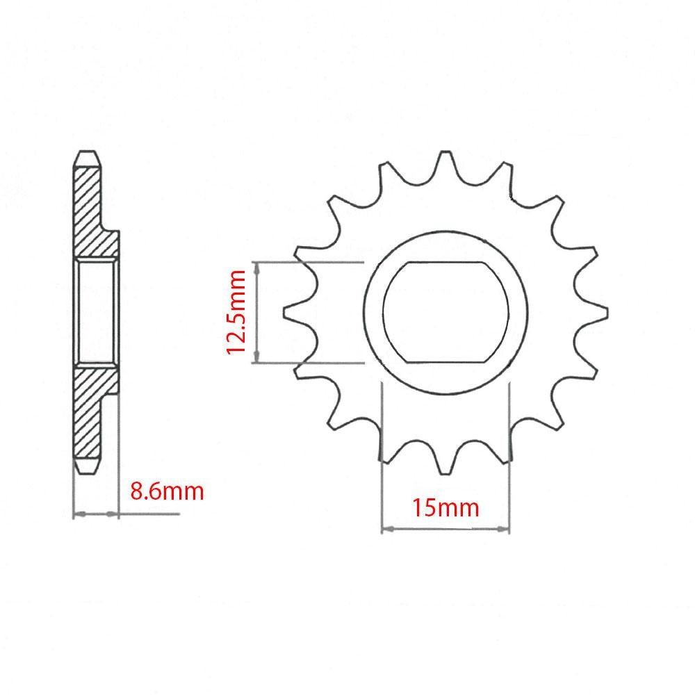 FRONT SPROCKET - STEEL 10T 415P 1