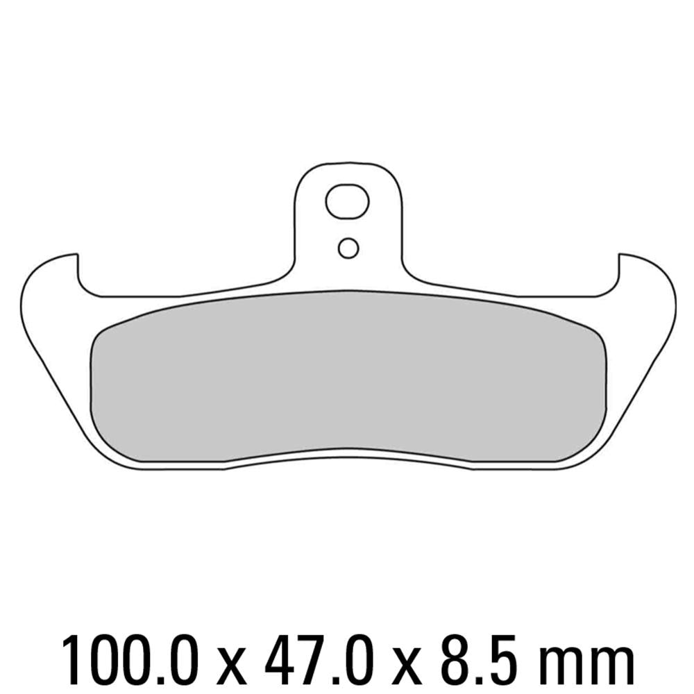 FERODO Disc Pad Set - FDB499 P Platinum Non Sintered Compound 1