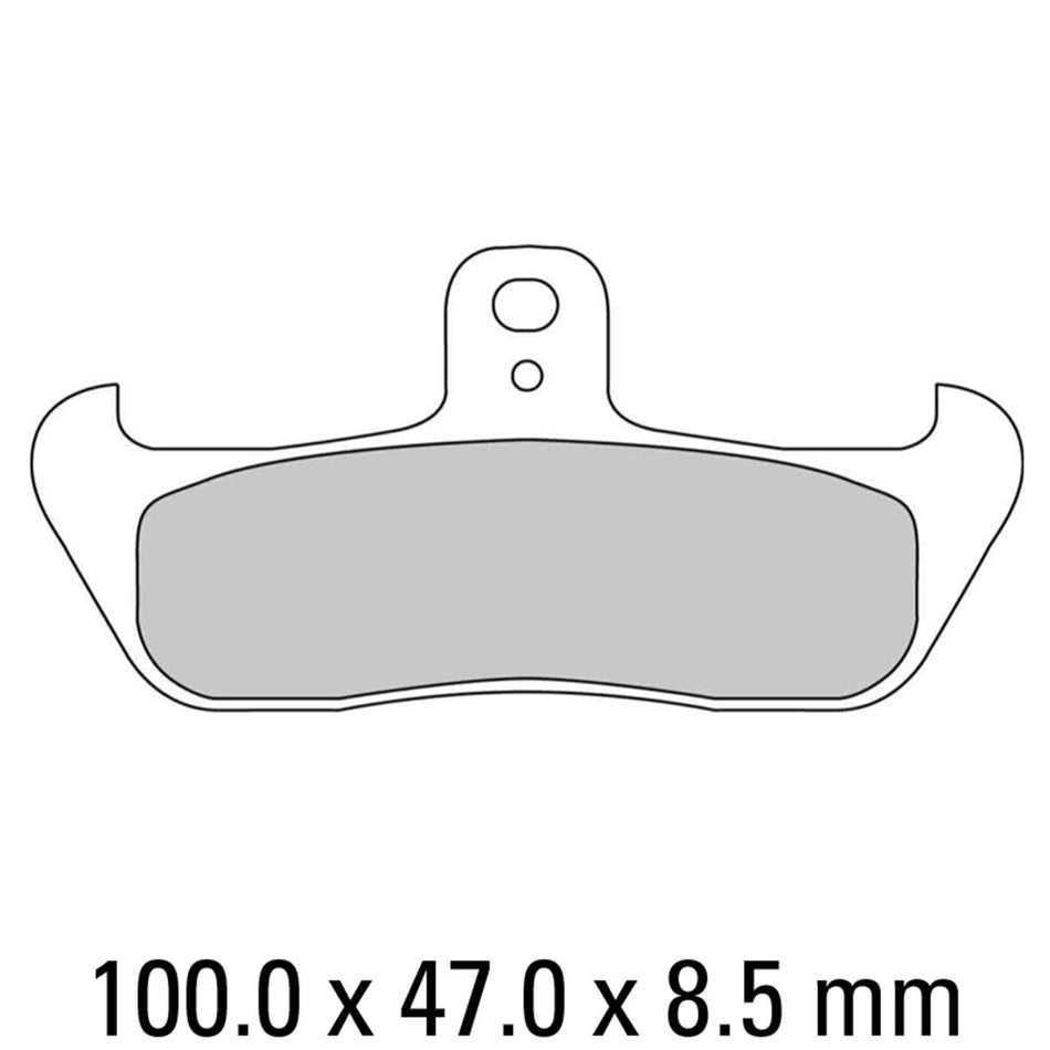 FERODO Disc Pad Set - FDB499 P Platinum Non Sintered Compound 1