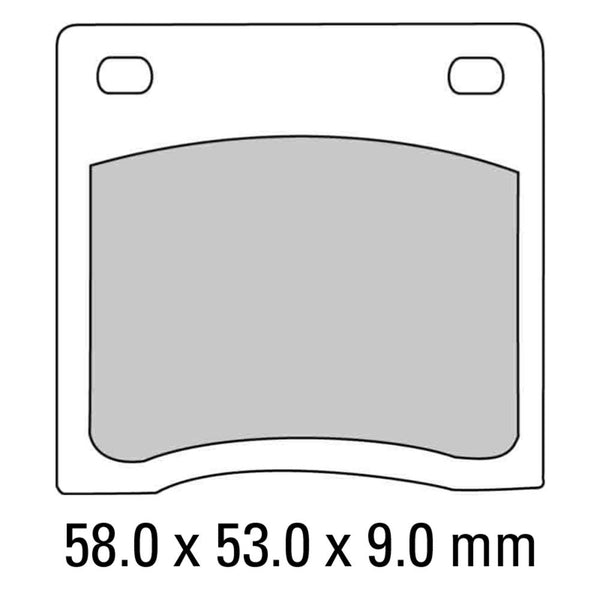 FERODO Disc Pad Set - FDB151 P Platinum Non Sintered Compound 1