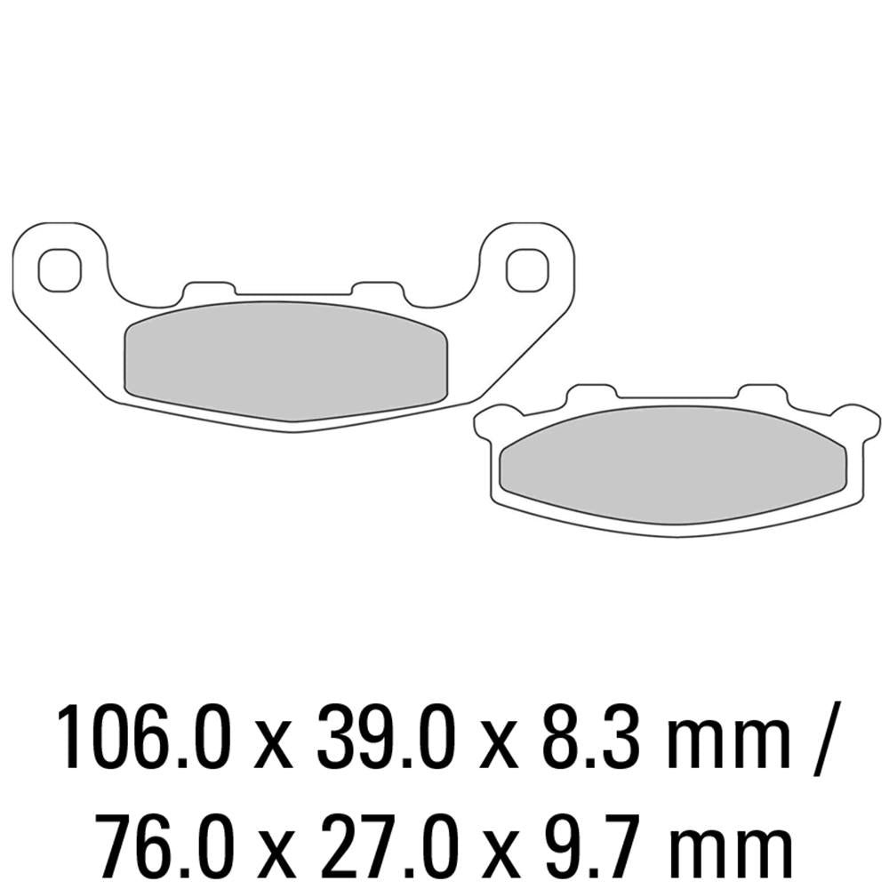 FERODO Disc Pad Set - FDB508 P Platinum Non Sintered Compound 1