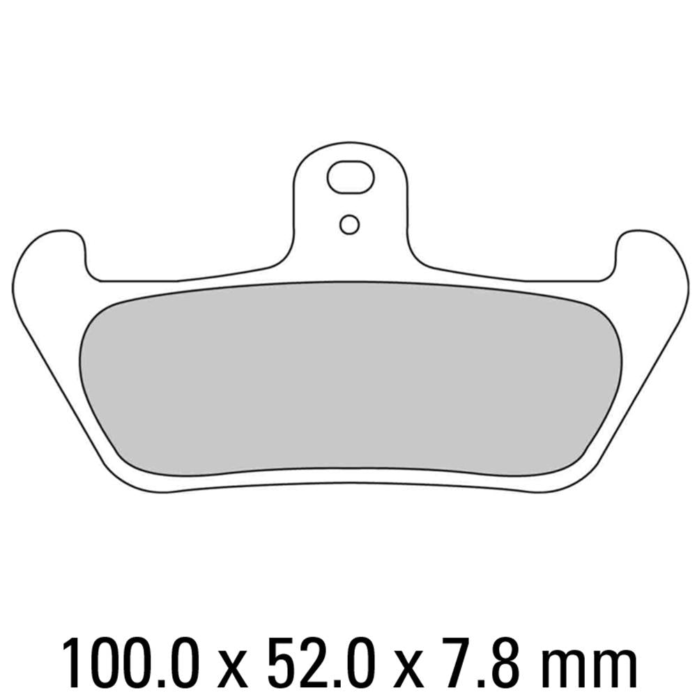 FERODO Disc Pad Set - FDB529 P Platinum Non Sintered Compound 1