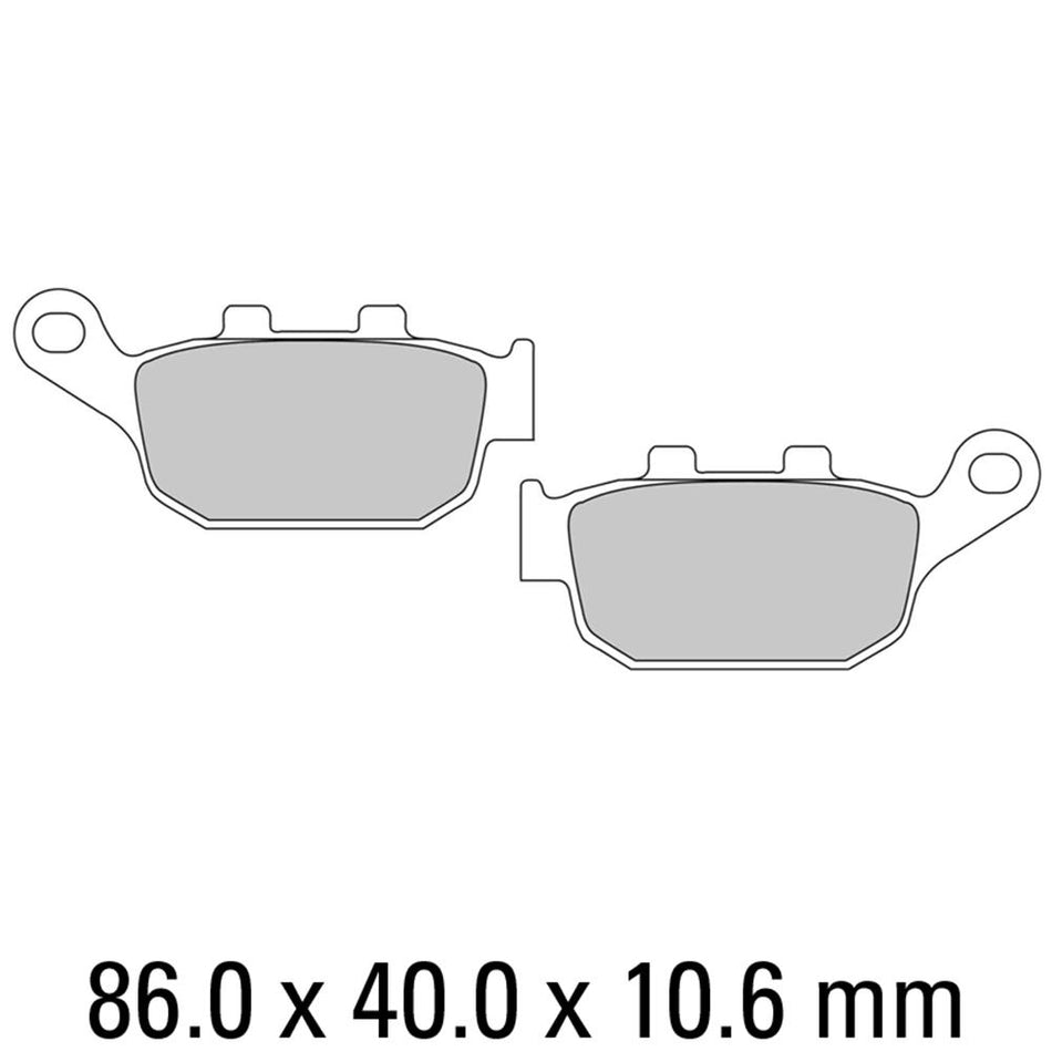 FERODO Disc Pad Set - FDB531 P Platinum Non Sintered Compound 1