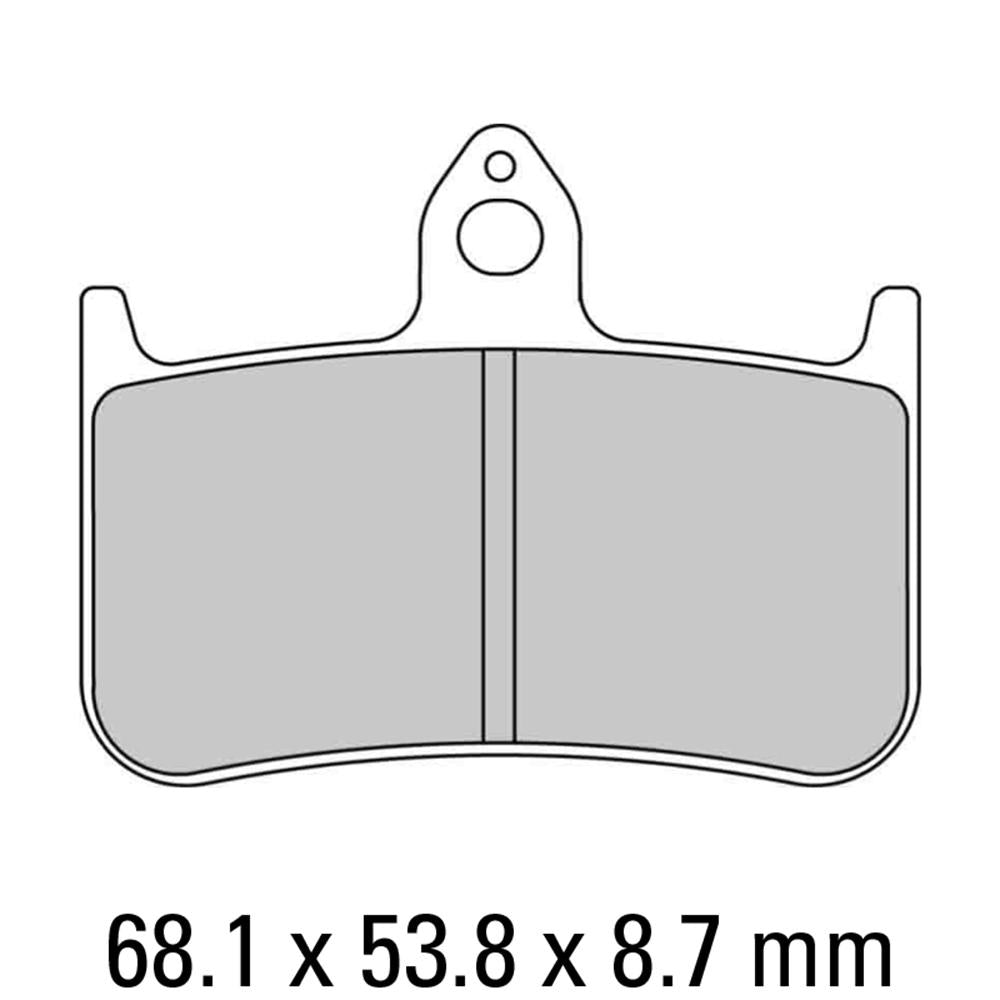 FERODO Disc Pad Set - FDB533 P Platinum Non Sintered Compound 1