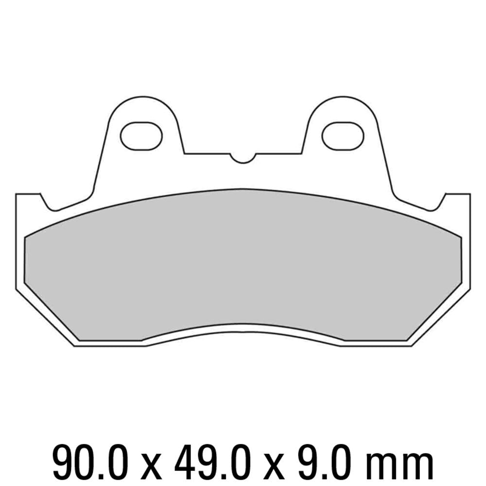 FERODO Disc Pad Set - FDB538 P Platinum Non Sintered Compound 1