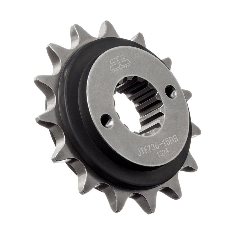 FRONT SPROCKET - STEEL W/-RUBBER CUSH 15T 520P 1