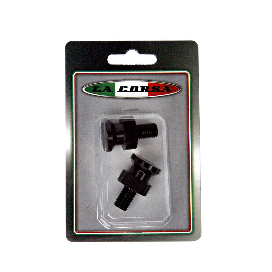 REAR STAND PICK UP KNOBS - BLACK -10MM KAWASAKI - 1.25MM PITCH 1