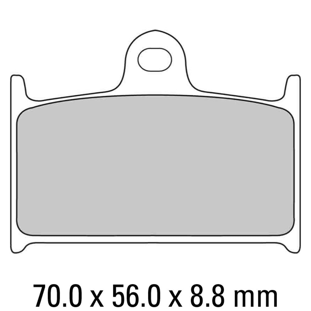 FERODO Disc Pad Set - FDB557 P Platinum Non Sintered Compound 1