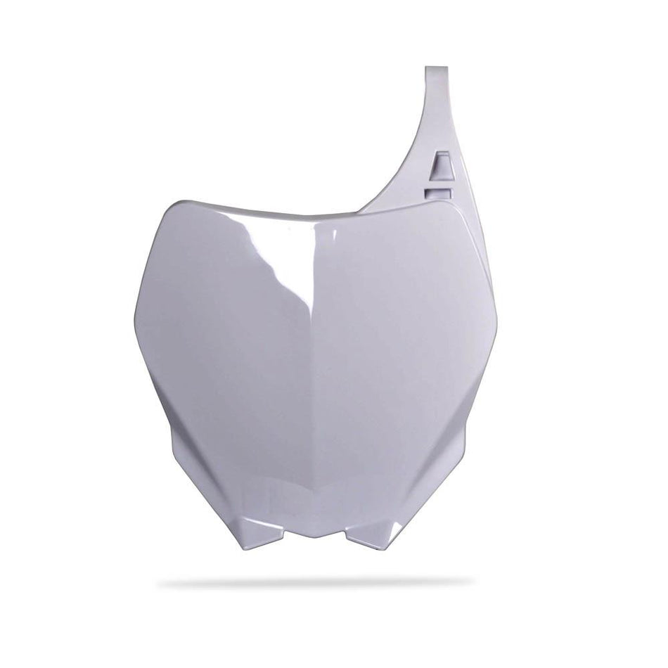 POLISPORT FRONT NUMBER PLATE YZ125/250 06-14/YZ250F/450F 06-09 - WHITE 1