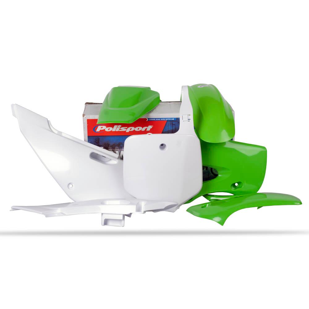 POLISPORT PLASTICS MX KIT KAWASAKI KLX110 02-09 - OEM 1