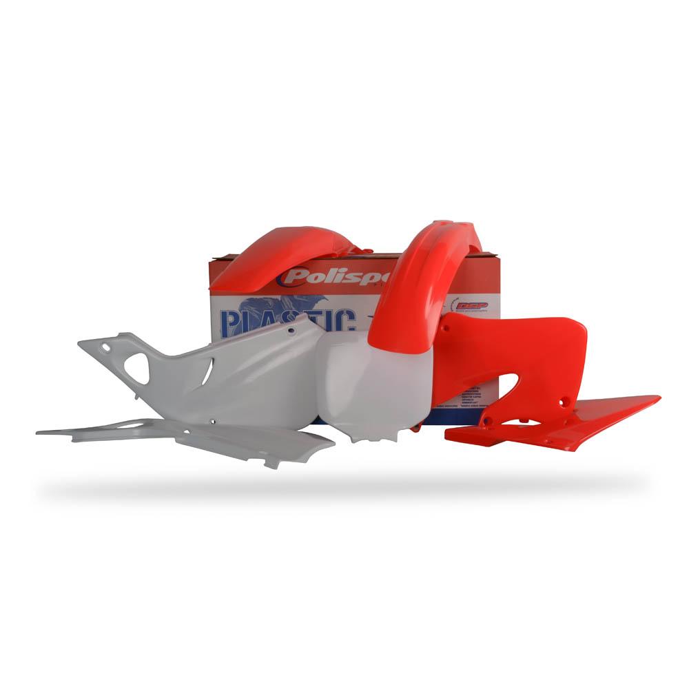 POLISPORT PLASTICS MX KIT HONDA CR125 98-99/CR250 97-99 - FLUORO RED OEM 1