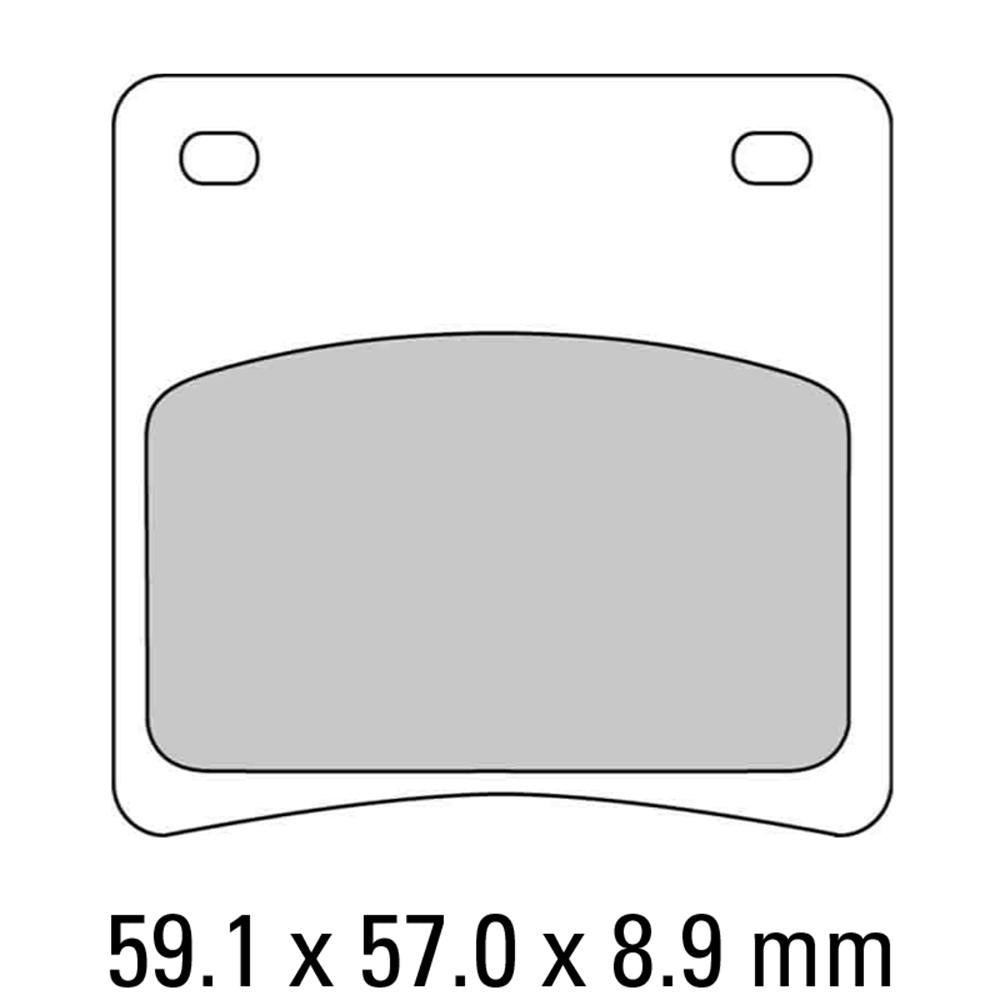 FERODO Disc Pad Set - FDB569 P Platinum Non Sintered Compound 1