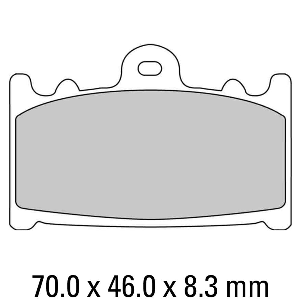 FERODO Disc Pad Set - FDB574 P Platinum Non Sintered Compound 1