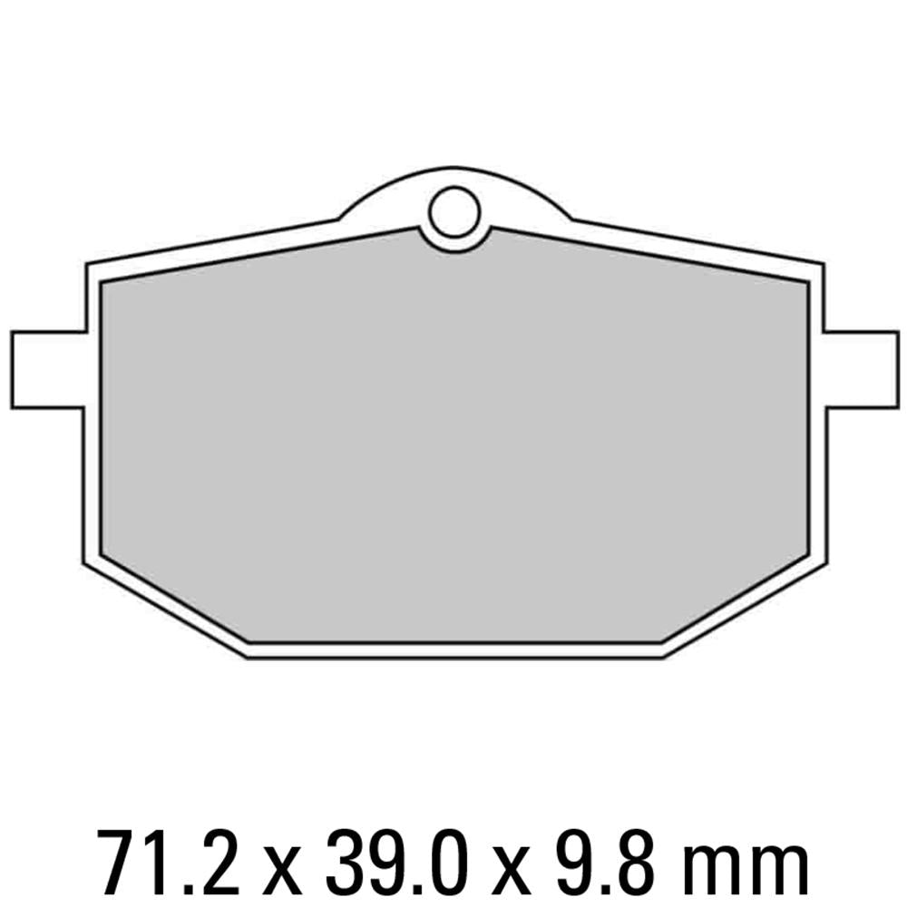 FERODO Disc Pad Set - FDB583 P Platinum Non Sintered Compound 1