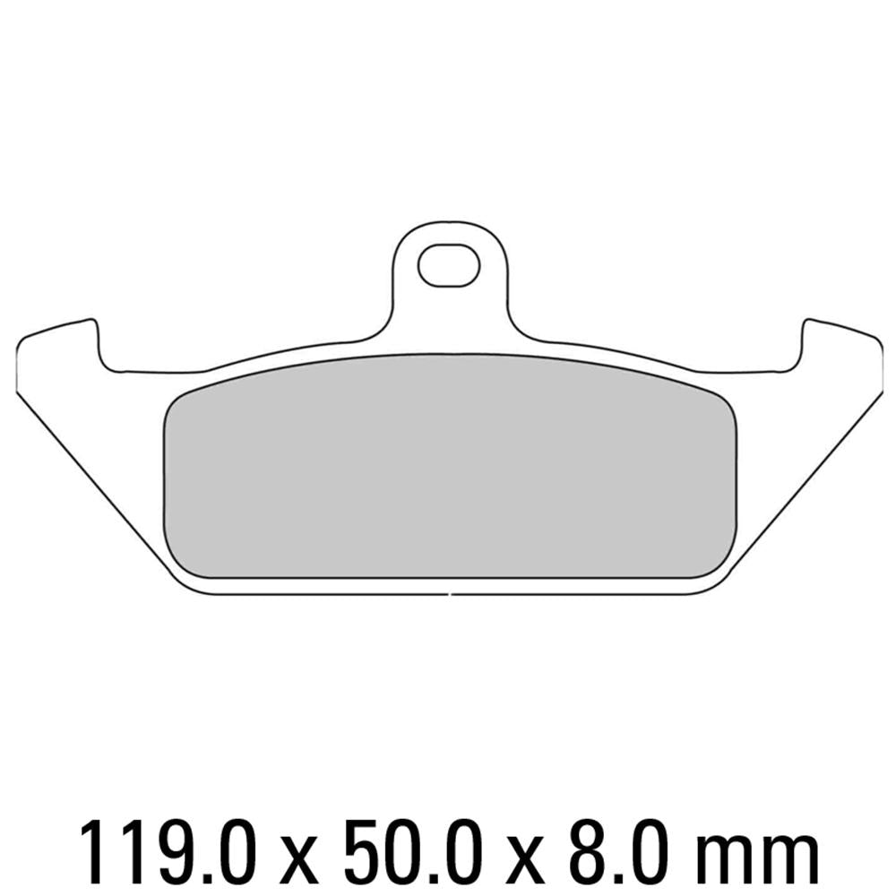 FERODO Disc Pad Set - FDB592 P Platinum Non Sintered Compound 1