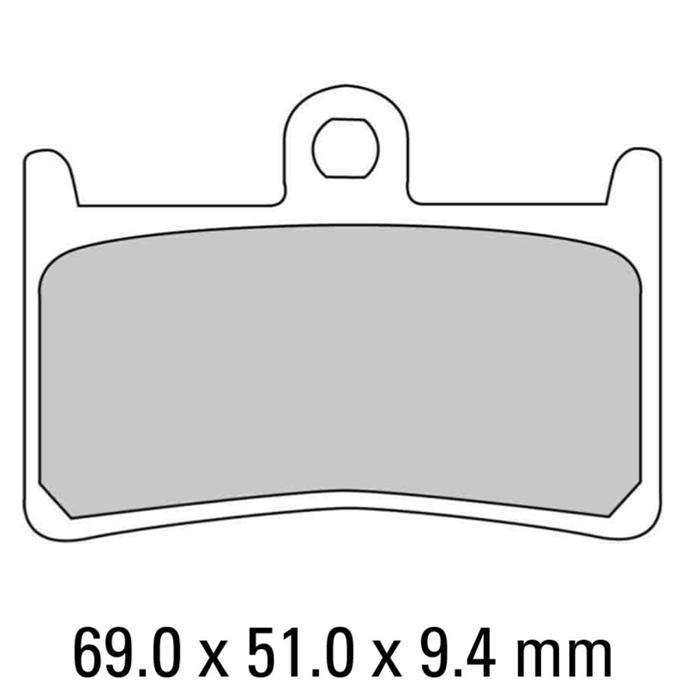 FERODO Disc Pad Set - FDB605 P Platinum Non Sintered Compound 1