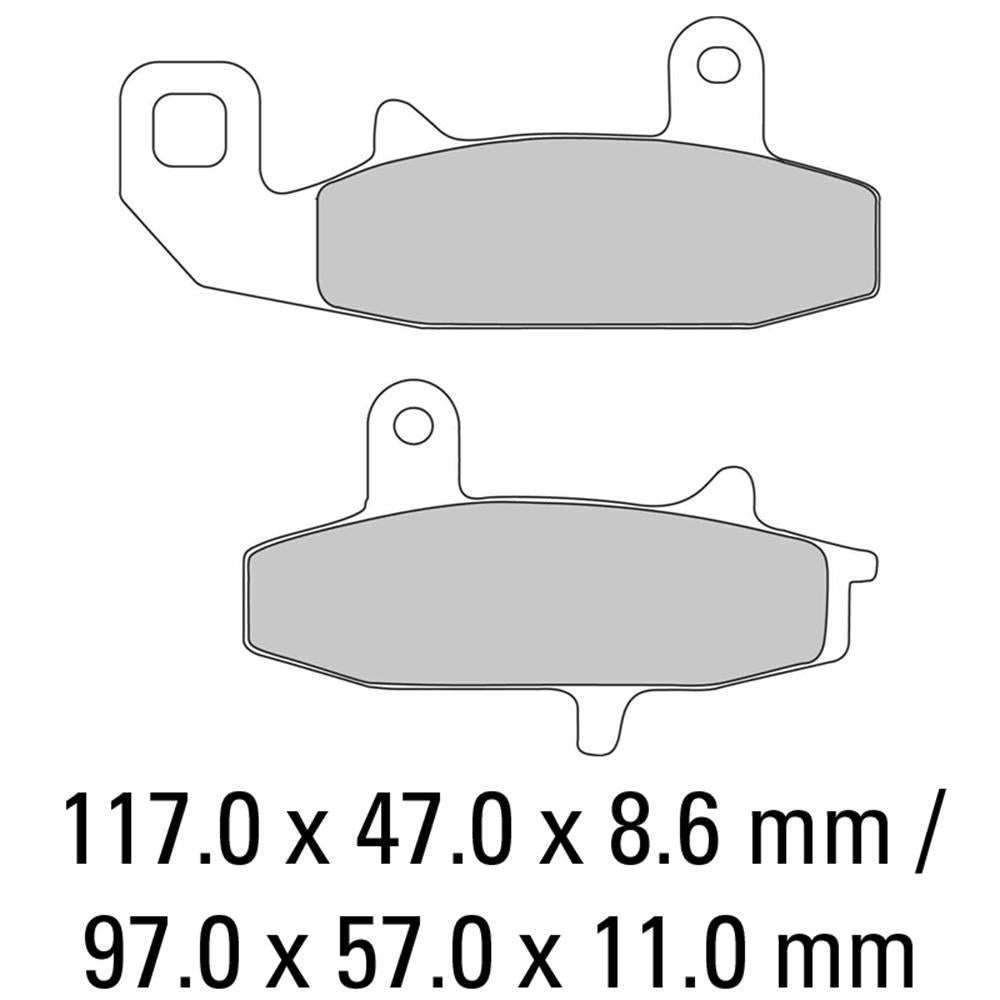 FERODO Disc Pad Set - FDB606 P Platinum Non Sintered Compound 1