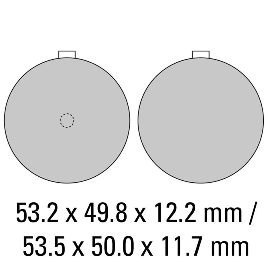 FERODO Disc Pad Set - FDB178 P Platinum Non Sintered Compound 1