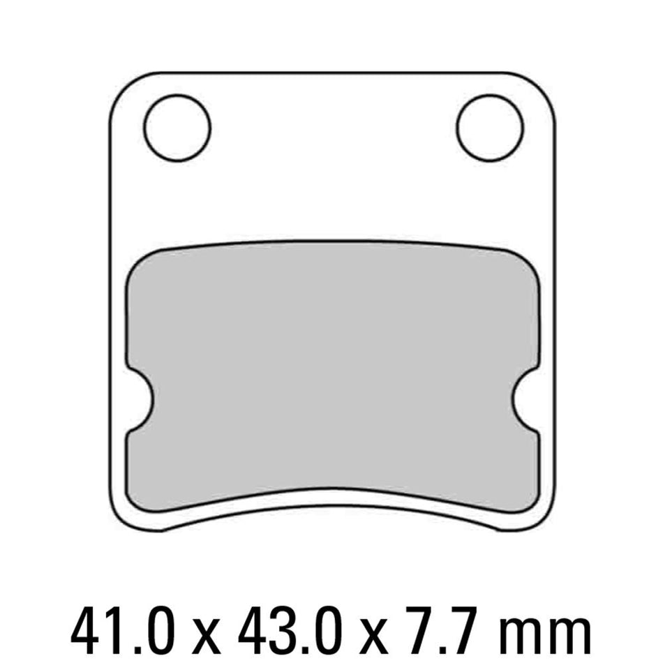 FERODO Disc Pad Set - FDB625 AG Argento Non Sintered Compound 1