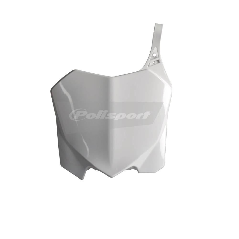 POLISPORT FRONT NUMBER PLATE CRF250R 10-13/CRF450R 09-12 - WHITE 2
