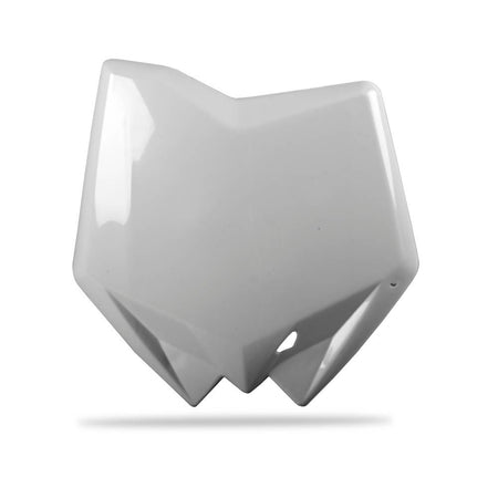 POLISPORT FRONT NUMBER PLATE HUSQVARNA - WHITE 2