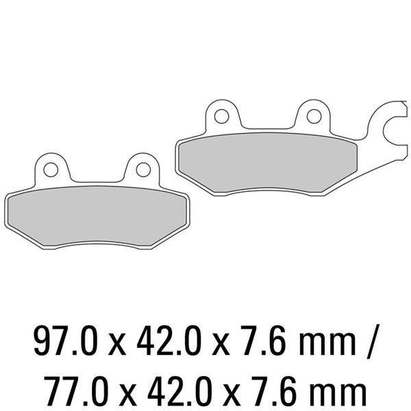 FERODO Disc Pad Set - FDB631 P Platinum Non Sintered Compound 1