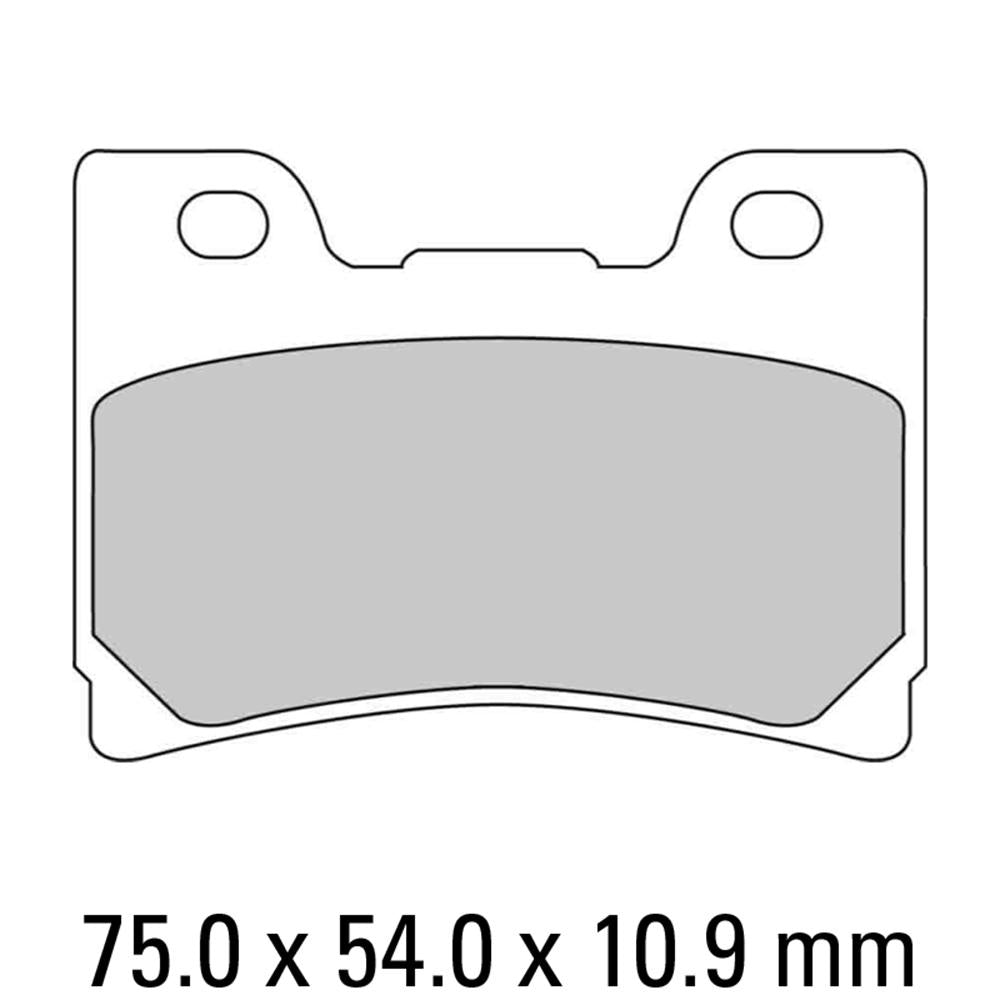 FERODO Disc Pad Set - FDB637 P Platinum Non Sintered Compound 1