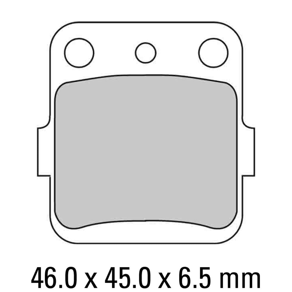 FERODO Disc Pad Set - FDB661 P Platinum Non Sintered Compound 1