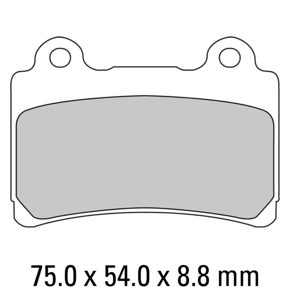 FERODO Disc Pad Set - FDB662 P Platinum Non Sintered Compound 1