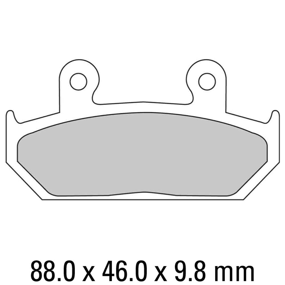 FERODO Disc Pad Set - FDB663 P Platinum Non Sintered Compound 1