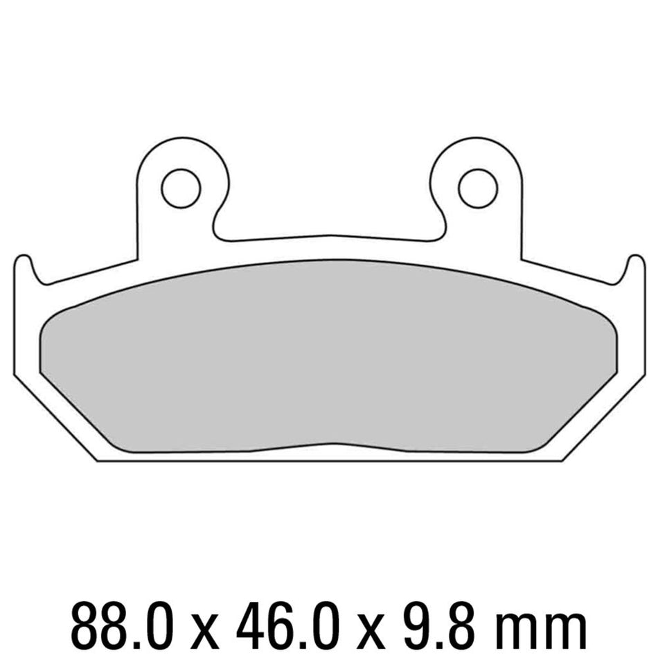 FERODO Disc Pad Set - FDB663 ST Sinter Grip Sintered Compound - Road 1