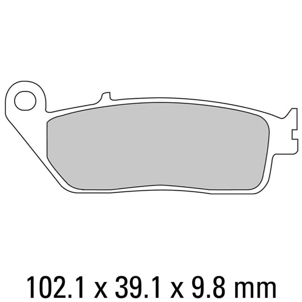 FERODO Disc Pad Set - FDB664 P Platinum Non Sintered Compound 1