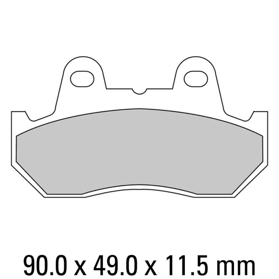 FERODO Disc Pad Set - FDB665 P Platinum Non Sintered Compound 1