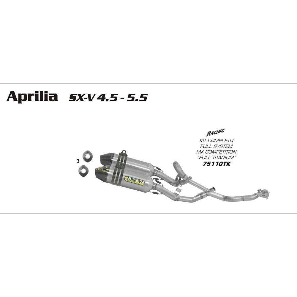 ARROW Collector 72086PD [AOE]: Titanium 2:1 - APRILIA 1